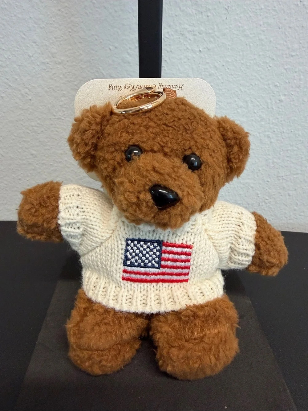 Natasha | Whimsical Teddy Bear Sweater w/ American Flag Bag Charm🇺🇸 🧸